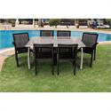 Dinning set 7 pcs Aluminium - Inox