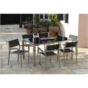 Dinning set 7 pcs Aluminium - Inox