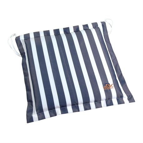 Cushion blue stripe seat 40X40 cm