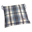 Cushion grey plaid seat 40X40 cm
