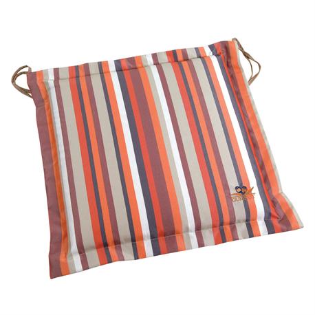 Cushion orange stripe seat 40X40 cm