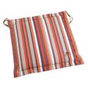 Cushion orange stripe seat 40X40 cm