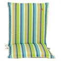 Μαξιλάρι ριγέ πράσσινο , χαμηλή  πλάτη 96 εκ.