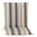 Cushion grey stripe low back 93 cm