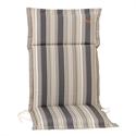 Cushion grey stripe hi back 114 cm