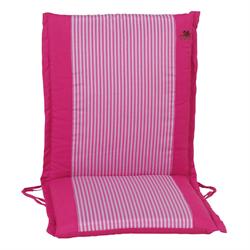 Cushion pink stripe low back 96 cm