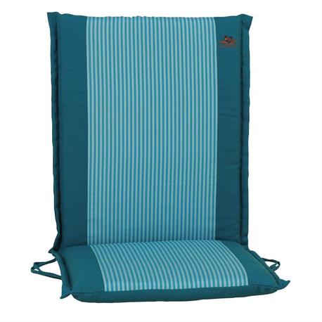 Μαξιλάρι με λεπτή ρίγα μπλέ, χαμηλή  πλάτη 93 εκ.