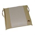 Cushion beige stripe seat 40X43 cm