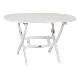 Oval folding table 70x120 White