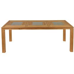 Rectangular table Teak 112X253 cm