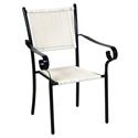 Stackable armchair black/white