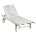 Reclining lounger White 197 cm