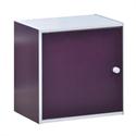 Cube with door purple 40X29 cm