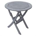 Τραπέζι στρογγυλό πτυσσόμενο Γκρι 70 εκ