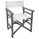 Directors folding armchair Light gray