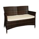 Stackable sofa 2seats brown