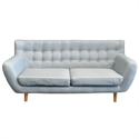 Sofa 3 seats fabric grey