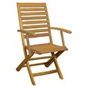 Folding armchair Acacia Wood