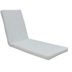 Cushion for lounger ecru - velcro
