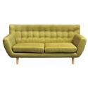 Sofa 3 seats fabric lime