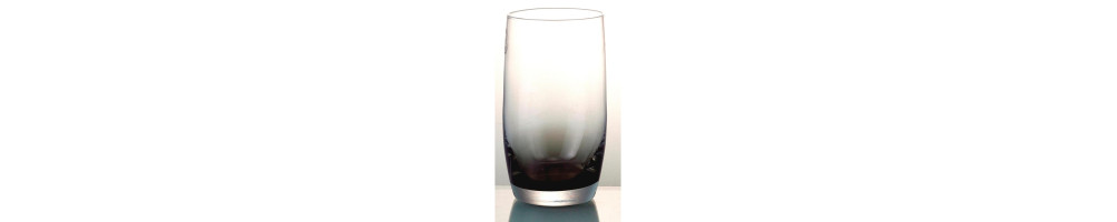 Handmade water glass Smoke Half