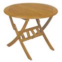 Round folding table Acacia Wood 90 cm