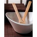 Salad bowl oval + ladles