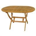 Τραπέζι οβάλ πτυσσόμενο Ακακία 70x120 εκ