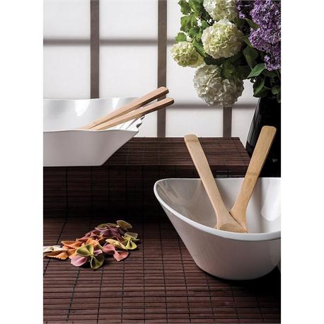 Σαλατιέρα οβάλ + κουτάλες