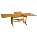 Rectangular extending table Acacia Wood 140+40x80 cm