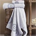 V19.69 Italia , Set Towels Jacquard 3pcs.ROMANO ARGENTO