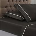 V19.69 Italia , Bedsheet double  250 Χ 280cm - COLORI CAFFE