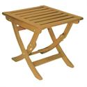 Folding coffee table Acacia Wood 50x44 cm
