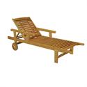 Ξαπλώστρα ανακλινόμενη με μπράτσα Ακακία 197 εκ