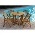 Dining set 5 pcs Acacia Wood