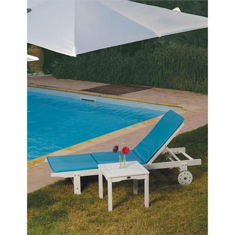 Reclining lounger White 197 cm