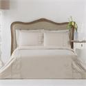 V19.69 Italia , Duvet cover double  230Χ250 +2 pillow cases OXFORD-GREEK KEY CREAM