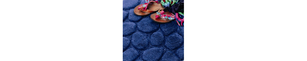 BATHMATS  60x100cm - STONES   Blue
