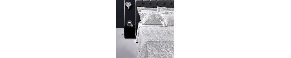 Set Bedspread+Set bedsheets double 7 Pcs. STRAND WHITE