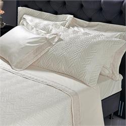 Set Bedspread+Set bedsheets double 7 Pcs. STRAND CREAM 2