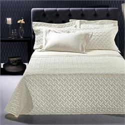 Set Bedspread+Set bedsheets double 7 Pcs. FLAX CREAM 2