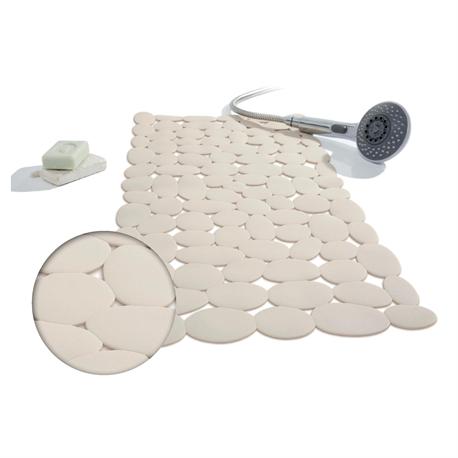 Nonskid bath mat ivory 36X75 cm