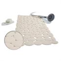 Nonskid bath mat ivory 36X75 cm