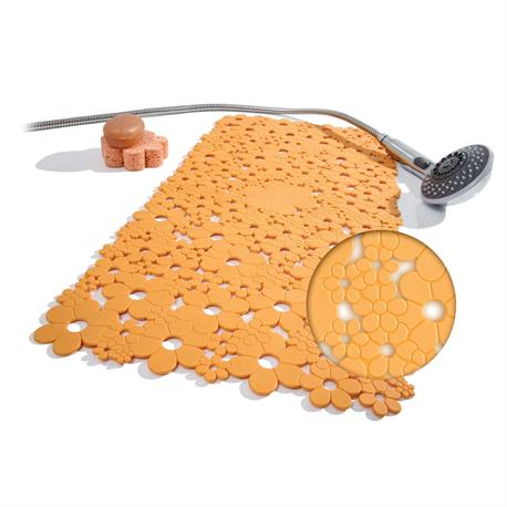 Nonskid bath mat orange 34X74 cm
