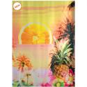 Fabric shower curtain tropical 100% polyester 180X200 cm
