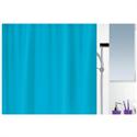 Fabric shower curtain turquoise 100% polyester 180X200 cm