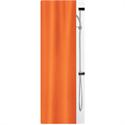 Υφασμάτινη κουρτίνα μπάνιου μονόχρωμη orange  100% polyester 180X200 cm