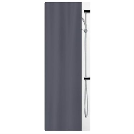 Fabric shower curtain grey 100% polyester...