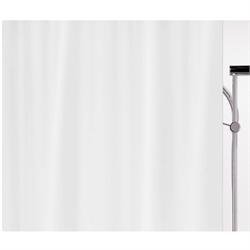 Fabric shower curtain white 100% polyester 240X180 cm