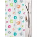 Fabric shower curtain circle 100% polyester 180X200 cm